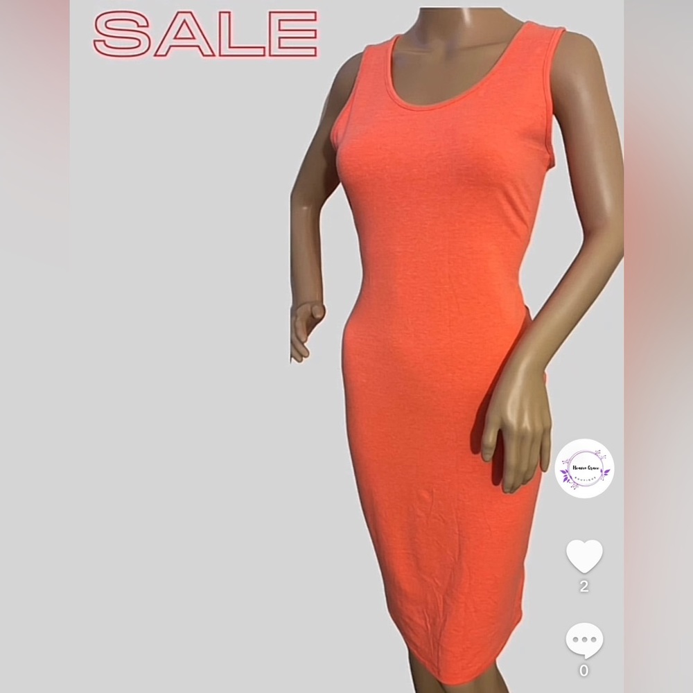 Orange dress M